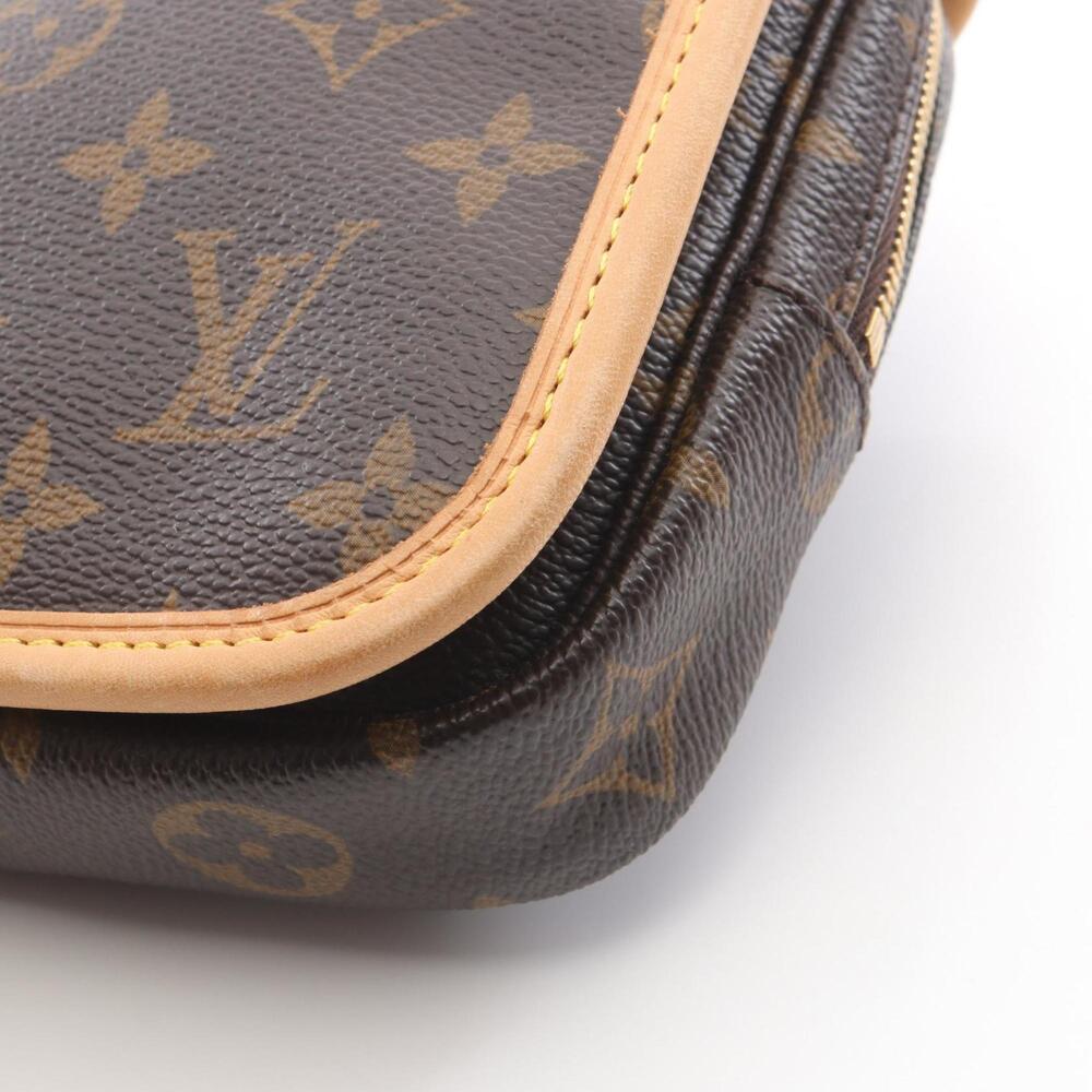 LOUIS VUITTON Authentic Brown Monogram Leather Fanny Pack - Picture 8 of 9